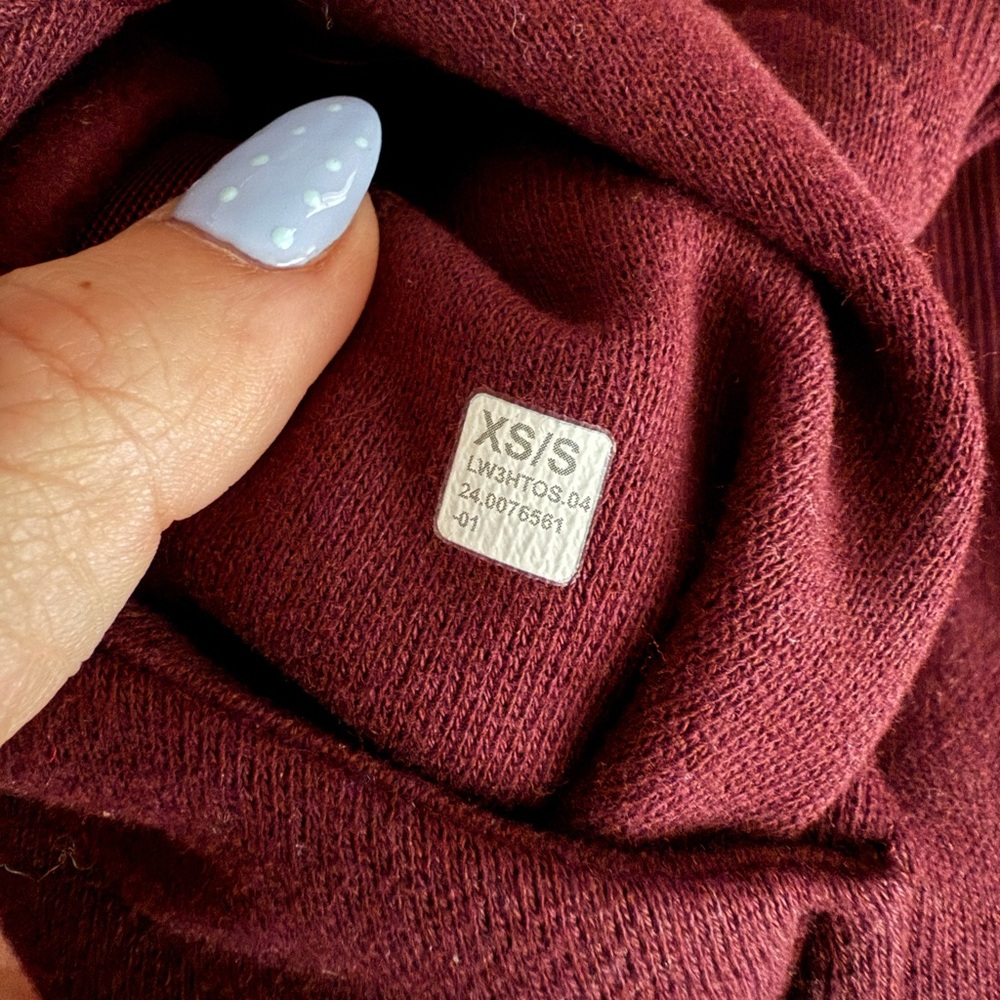 NWT - Lululemon Scuba Oversized Half-Zip Hoodie - XS/S - Garnet / Gold - Picture 6 of 6